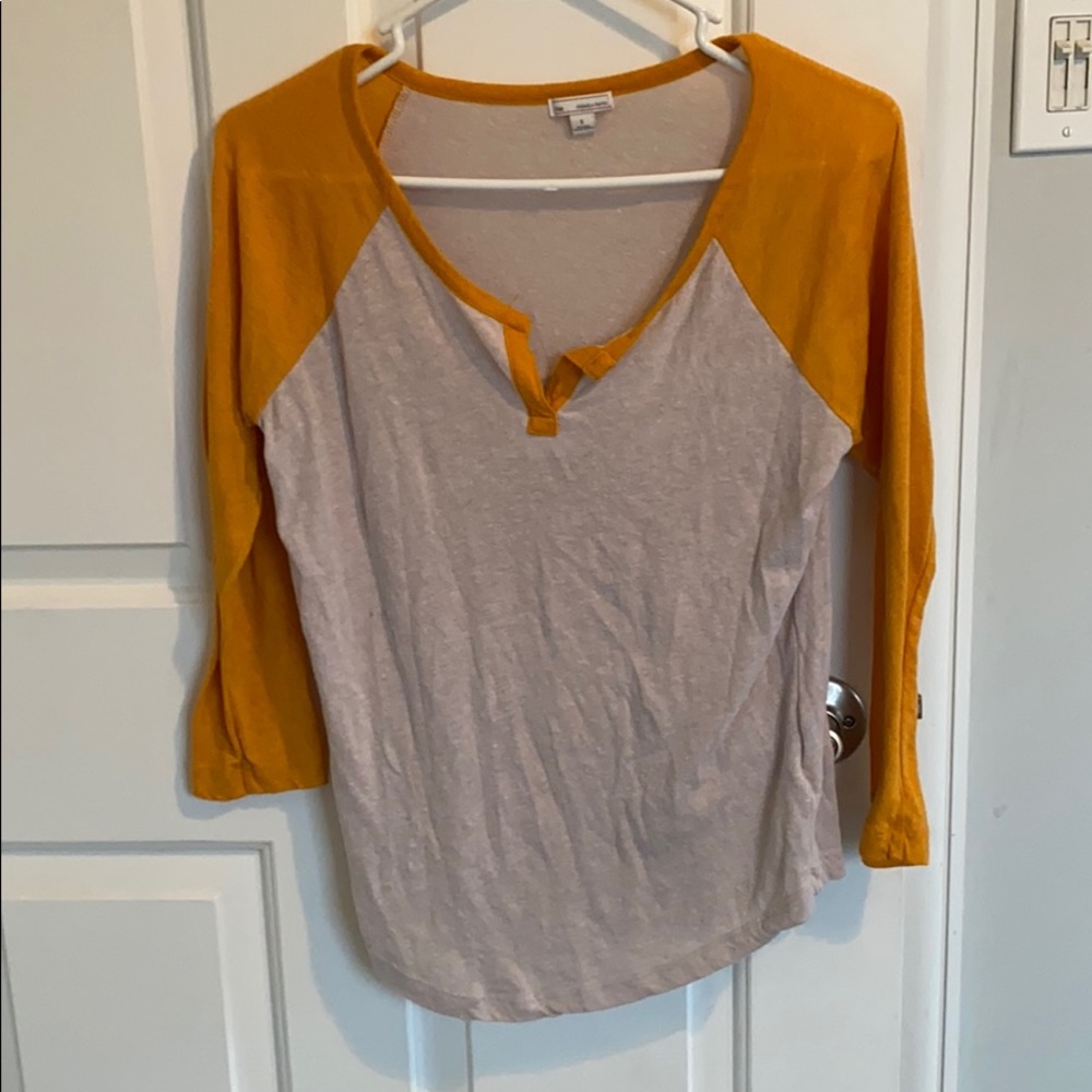 Gap Mustard Baseball Tee